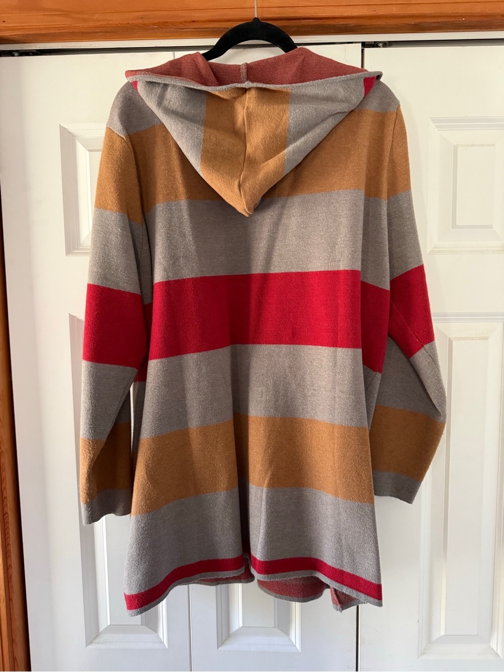 evy's tree Striped Open Cardigan in Gray, Mustard, Red, Pink - Picture 2 of 3